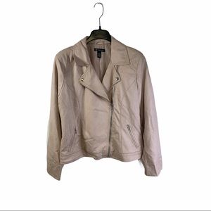 INC International Concepts Leather Jacket, Size XL